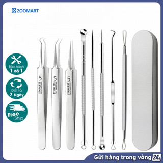  Bộ Que Nặn Mụn 8 Món Giá Rẻ Chất Liệu Thép Không Gỉ Cao Cấp Tay Cầm Chống TrượtHoàn Hảo Cho Việc Chăm Sóc Da Mặt 