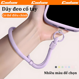  Dây đeo cổ tay đan dây ngắn dây đeo ốp lưng điện thoại không kén dòng máy dùng cho iPhone OPPO Samsung Xiaomi 