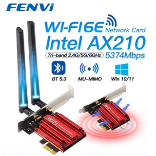 Card mang Card wifi Bluetooth Fenvi WIFI 6 6E AX210 AX5400 Wifi 5 Pci-e Không Dây Ac1200 Băng Tần Kép 2.4G/5GHz 802.11ax