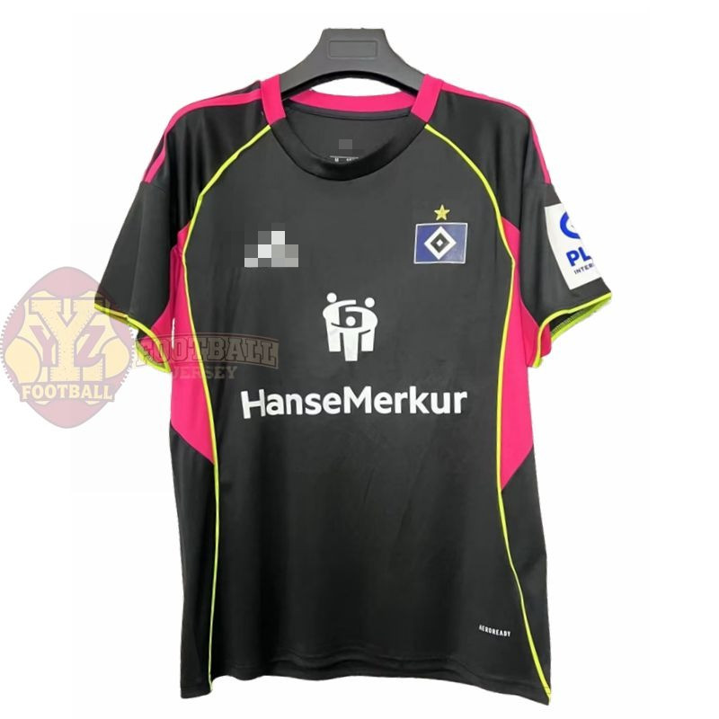 Áo Bóng Đá Hamburger SV 2025/26 Tay Ngắn, Có Thể Tùy Chọn Tên và Số (Size S-4XL)