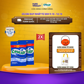 [200 gói tặng 20 gói] Combo 2 Túi Kẹo Sing-Gum Cool Air Hương Bạc Hà - Khuynh Diệp Túi (Túi gồm 200+20 Gói x 2 Viên Kẹo)