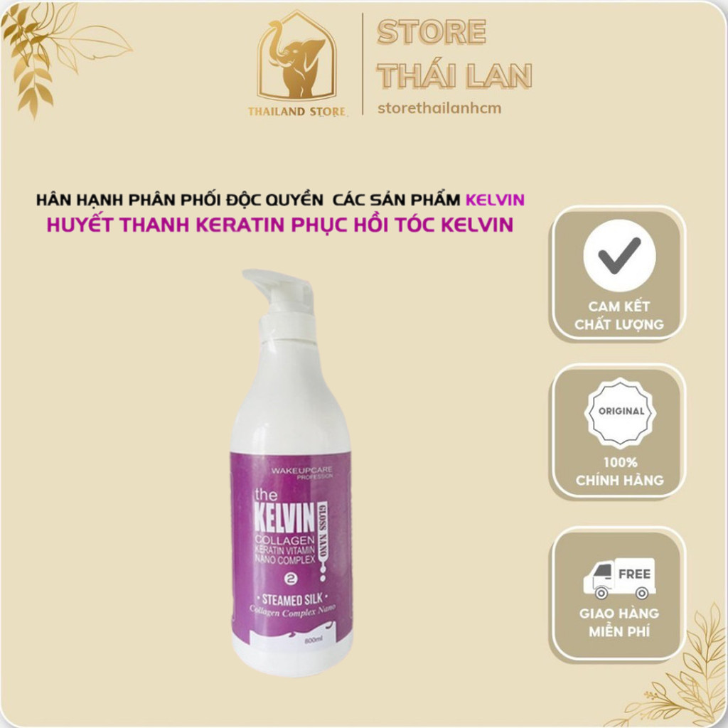 [SIZE 100ML-300ML] HUYẾT THANH KERATIN KELVIN – PHỤC HỒI TÓC HƯ TỔN, DƯỠNG MỀM MƯỢT, GIẢM GÃY RỤNG