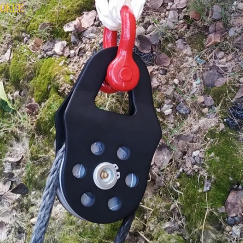 OKEE Strength 10Ton Snatch Pulley Block Snatch Block Snatch Block cho Tời Road Strength Nylon Roller