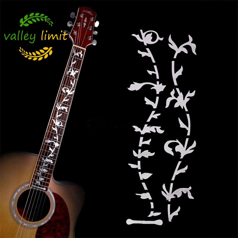 VALLEY LIMIT Cross Inlay Đề Can Guitarra Phụ Kiện Nhạc Cụ Guitar Inlay Miếng Dán PET Đàn Guitar Điện