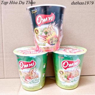 Mì Tôm Chanh/ Bò Cay  Omni CỐC  65g (Combo 3 cốc)