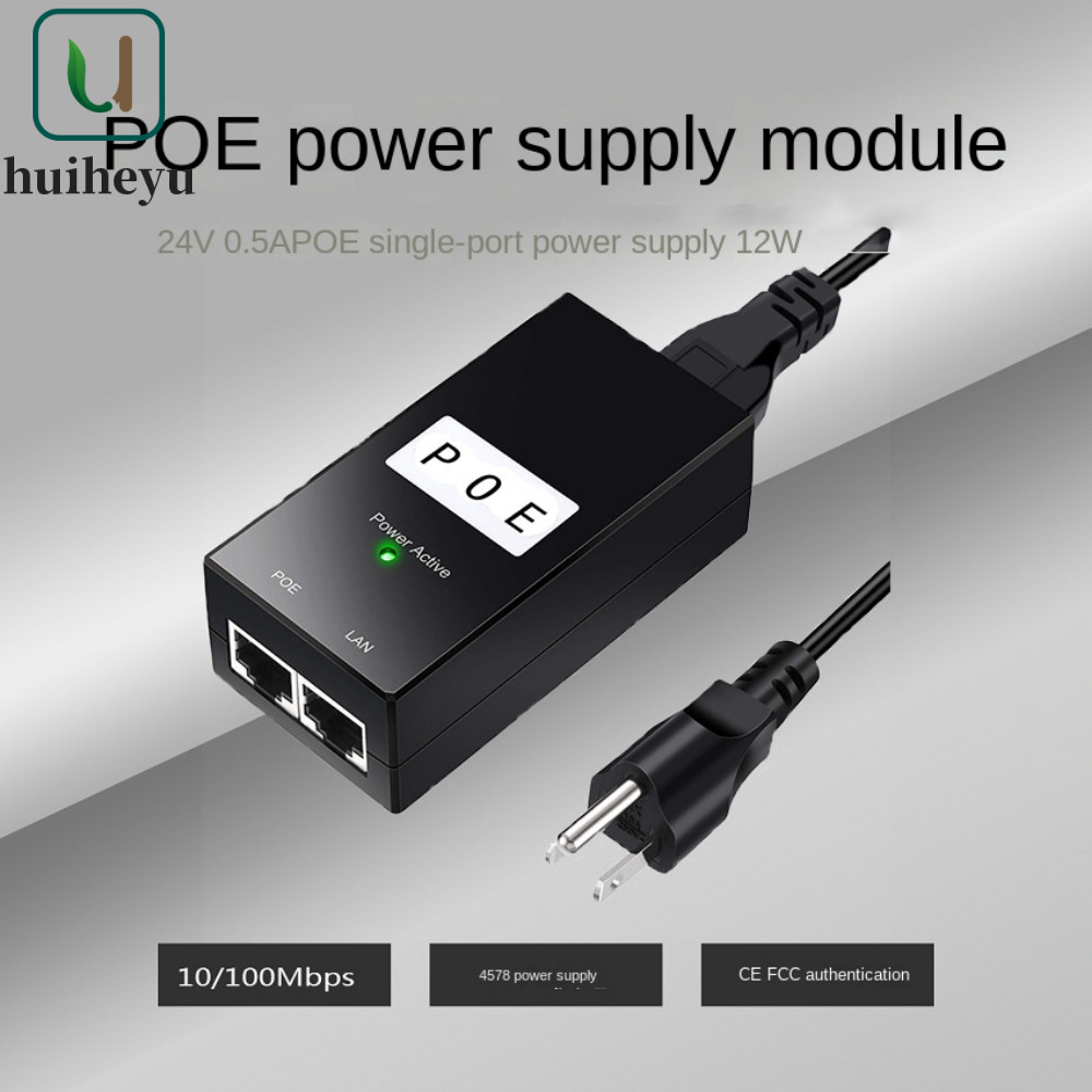 Bộ nguồn ZENITHEM POE, IEEE802.3af / ở tốc độ 100Mbps POE Power Injector, Thiết bị POE Desktop 24V /