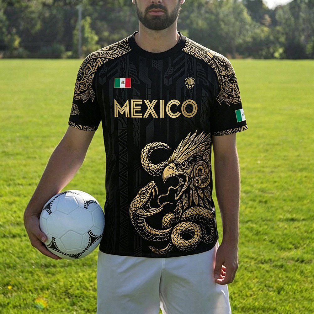 Mexico-Aztec-Eagle-Heritage Soccer Jersey Aztec-Eagle-Heritage Thiết kế chuyên sâu Bóng đá Phiên tập