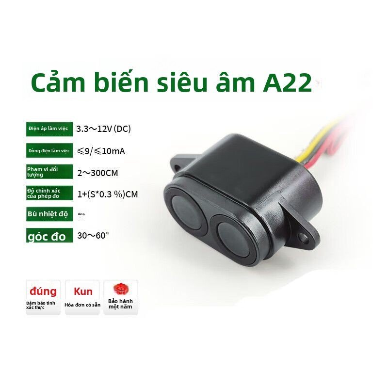 Module cảm biến siêu âm chống nước độ chính xác cao dùng cho robot AGV tránh vật cản bán chạy