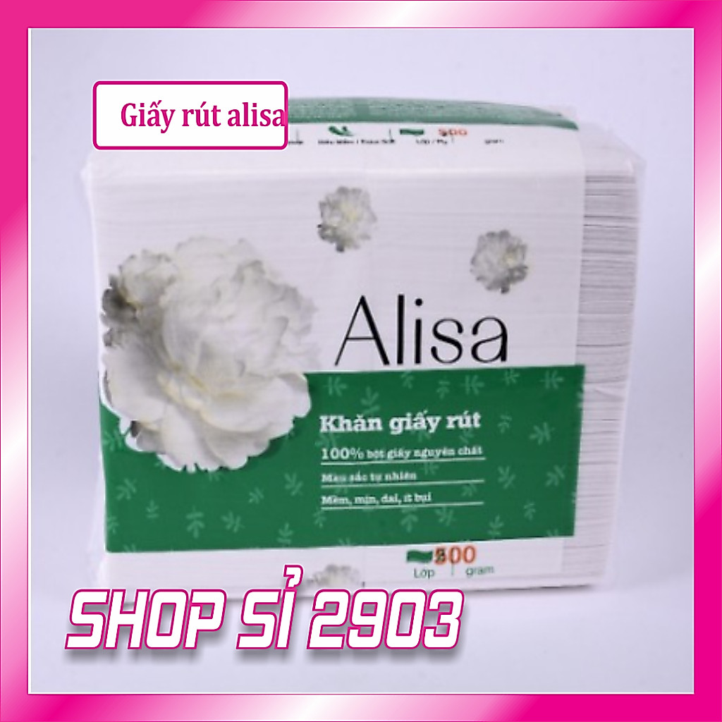( COMBO 5 BỊCH ) Giấy rút Alisa - bịch 500 gram