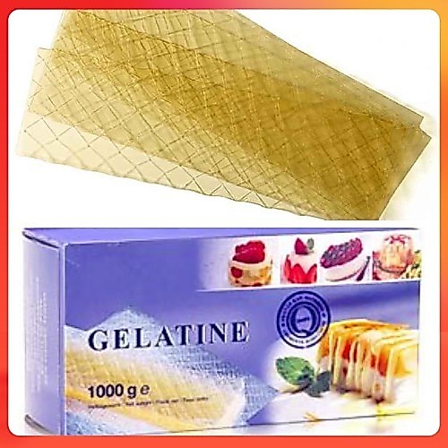 5 lá gelatin gelatine Ewald 18g làm kẹo chip chip khúc bạch kẹo dẻo đổ thạch (3.6g/ lá) (MS 285) SP0