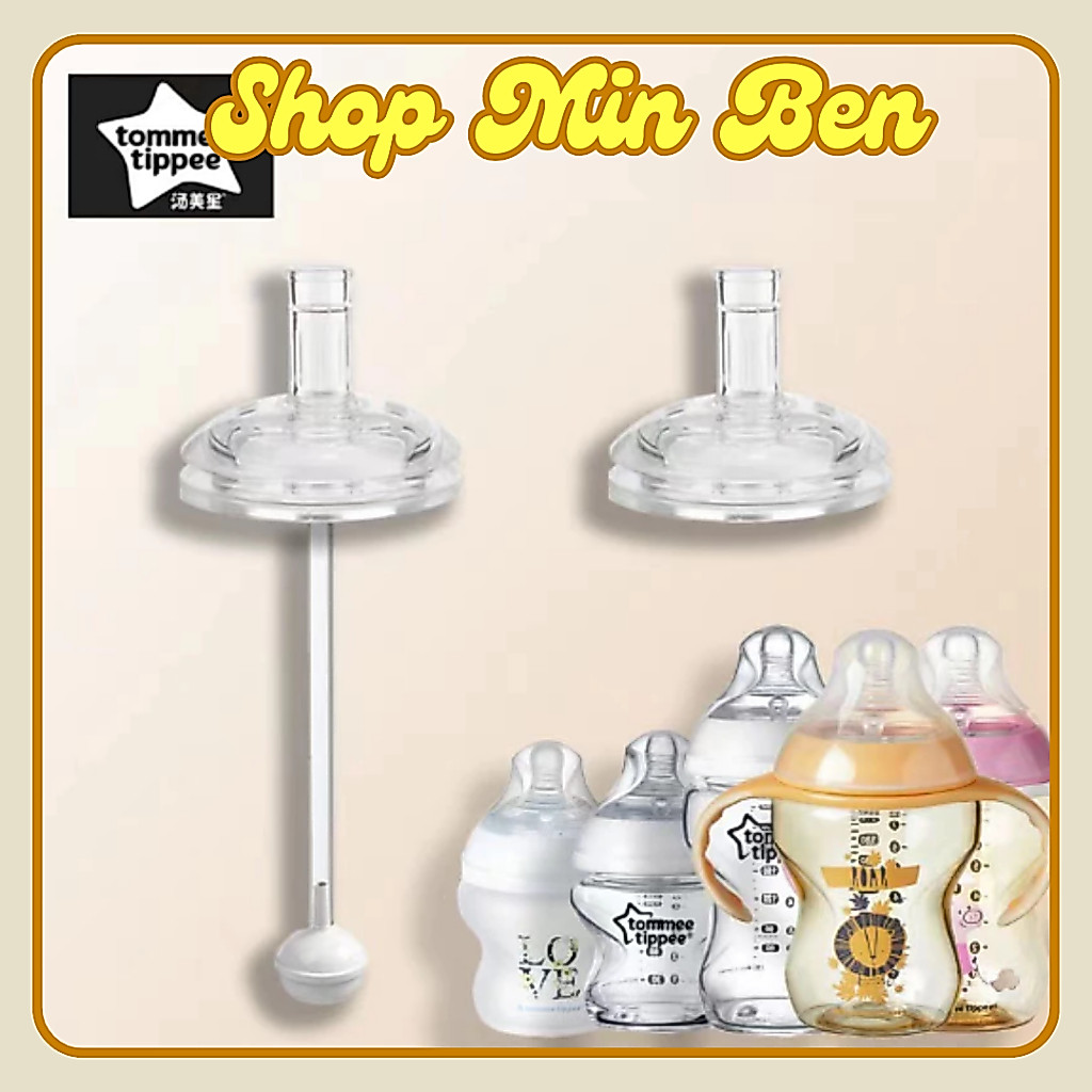 Ống Tập Hút/ Núm Tập hút Dùng Cho Bình Sữa Tom.mee Tippi chống Tràn Tiện Dụng Cho Bé