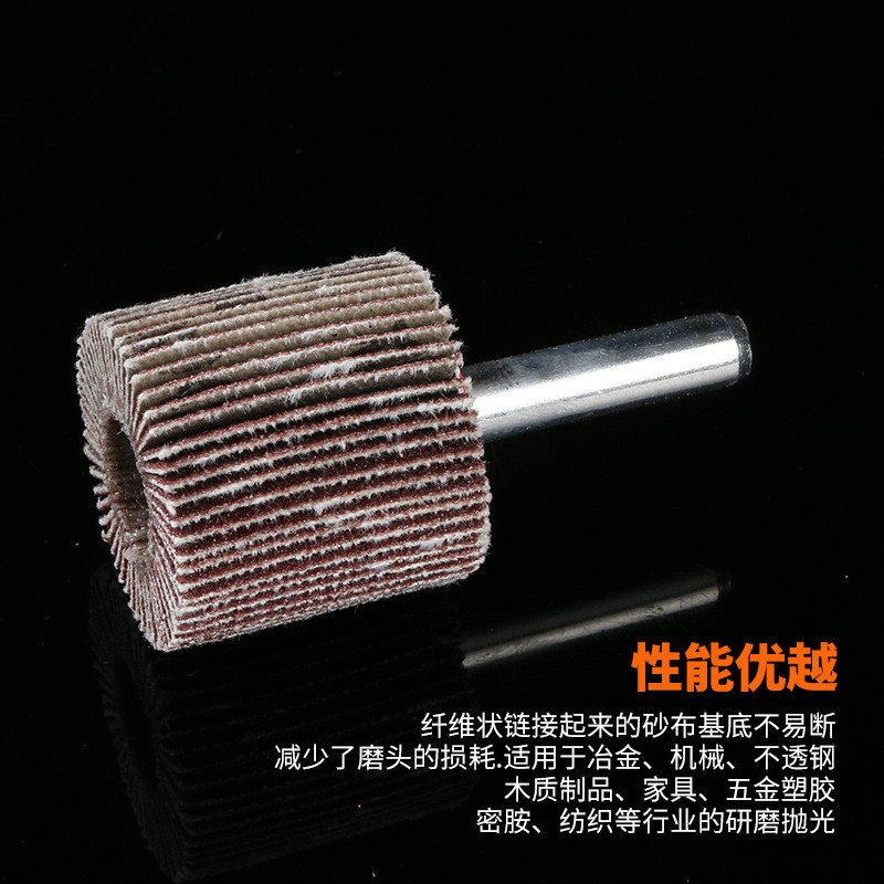Có Tay Cầm Cánh Quạt Đầu Mài Louver Bánh Xe Gạc Đầu Mài Rỉ Giấy Nhám Vòng Mài Bánh Xe Louver Giấy Nh