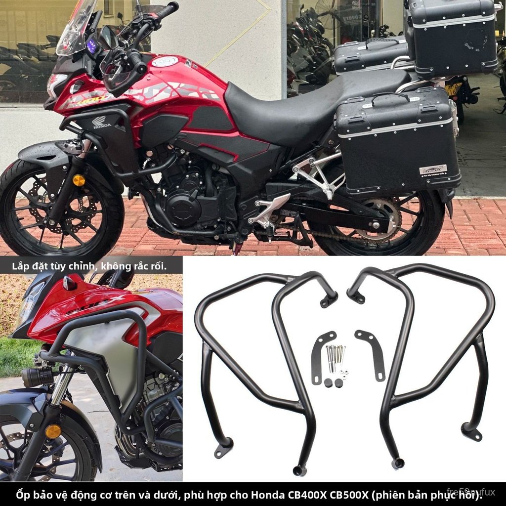 Khung bảo vệ động cơ chống đổ cho Honda CB400X CB500X 2019+ phụ kiện độ xe chất lượng an toàn