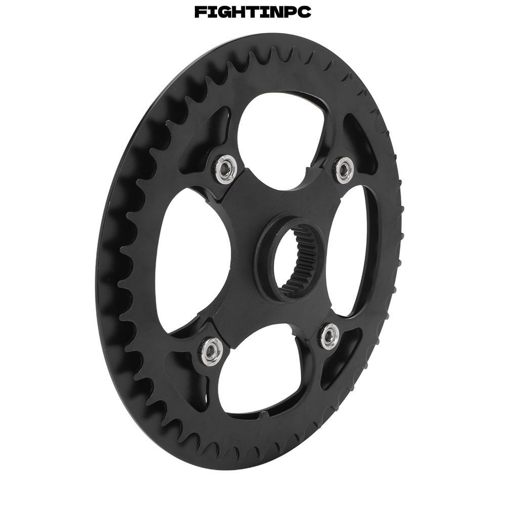 FIGHTINPC E-Bike Chainring, Trọng lượng nhẹ 104mm BCD Mid Drive Chainring, Hợp kim nhôm bền 42T Chai