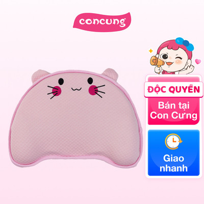 Gối memory foam Animo hỗ trợ đầu cho bé B2201_DQ005 (PUB103) - Hồng