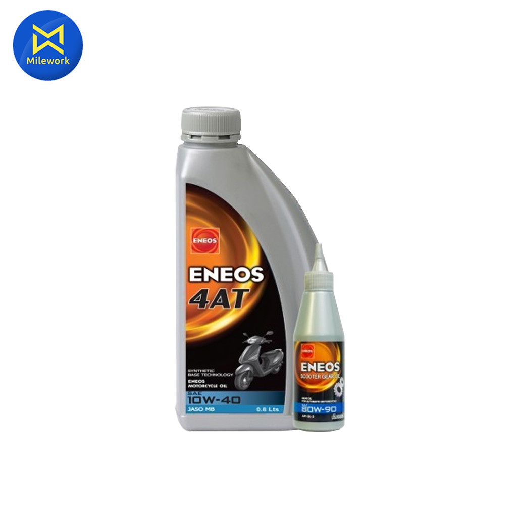 Dầu xe máy 4T ENEOS JASO MB (10W40) 0.8L + bánh răng 0.8L