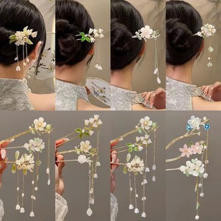  Trâm cài tóc cổ trang cô dâu phong cách Hàn Quốc hottrend 2023 LAGU châm cài tóc gỗ kim loại đơn giản 