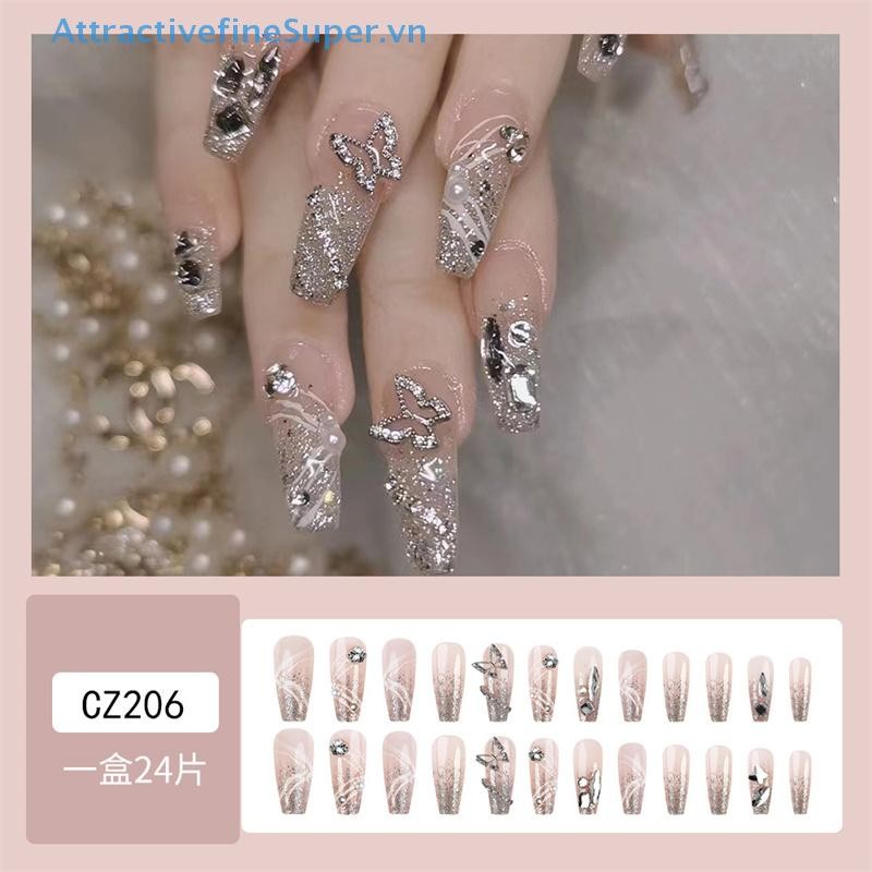 ASVN Dazzling Popping Butterfly Press On Nails HOT