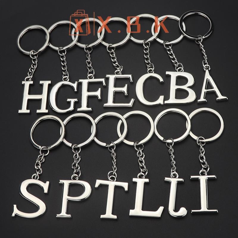 Hsvn Sáng Tạo Bảng Chữ Cái Mặt Dây Chuyền Thời Trang 26 Chữ Cái Bảng Chữ Cái Ban Đầu Móc Khóa 26 Chữ