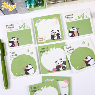 50 tờ Sổ tay giấy ghi nhớ gấu trúc dễ thương - Giấy ghi nhớ Mini Ghi chú và nhãn nhắc nhở cho học sinh, văn phòng và gia đình