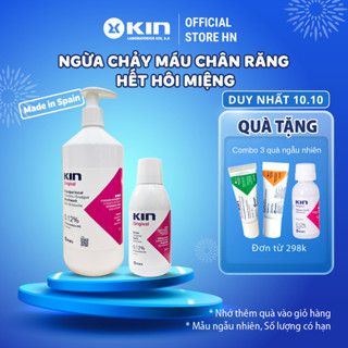 Nước Súc Miệng KIN Gingival Dùng Cho Hôi Miệng, Chảy Máu Chân Răng, Viêm Lợi 250ML/1000ML