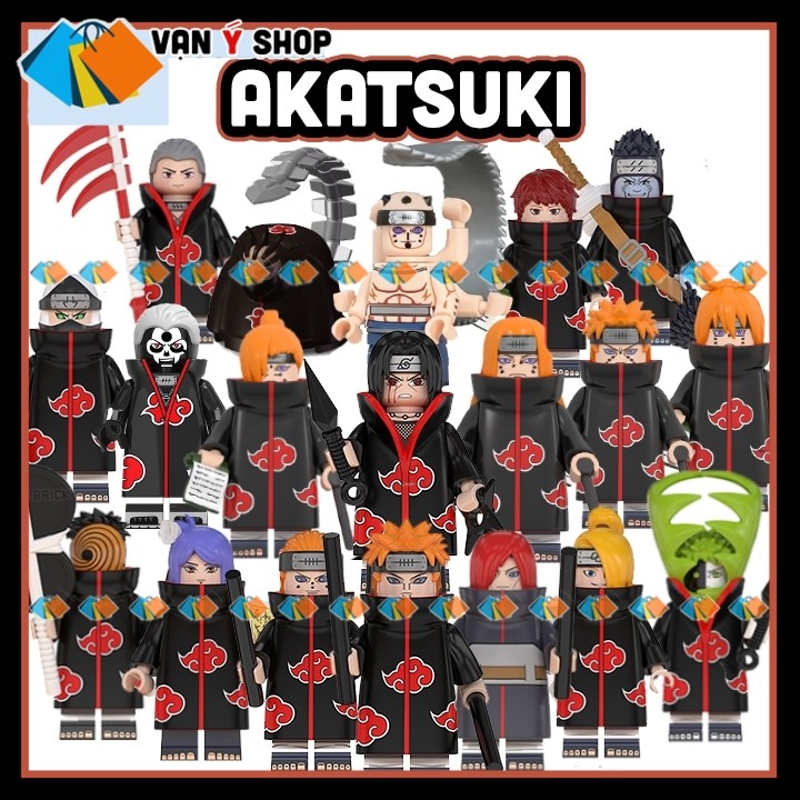 Akatsuki Naruto Mô Hình Nhân Vật Làng Lá Naruto Pain Madara Itachi Sasuke Obito S1-41