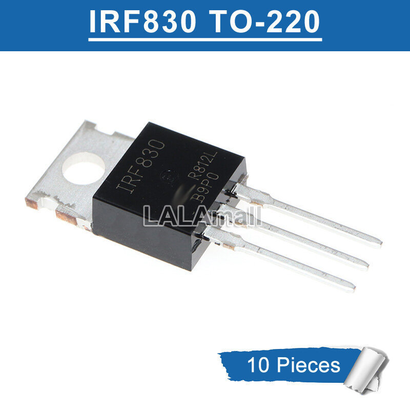 10 chiếc IRF830 TO220 IRF 830 IRF830PBF TO-220 N-Channel 500V / 4.5A MOSFET Transistor IC gốc mới
