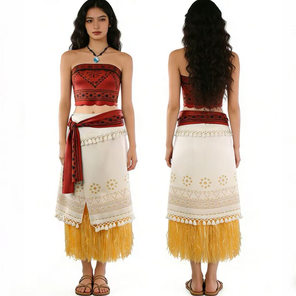 Ocean Romance Sails Cossuit Moana Phiên bản trực tiếp Cosplay Halloween Carnival Ball Performance Dr