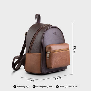Balo Lata (Thời trang nữ mini cá tính cỡ trung - Balo da BAL75)
