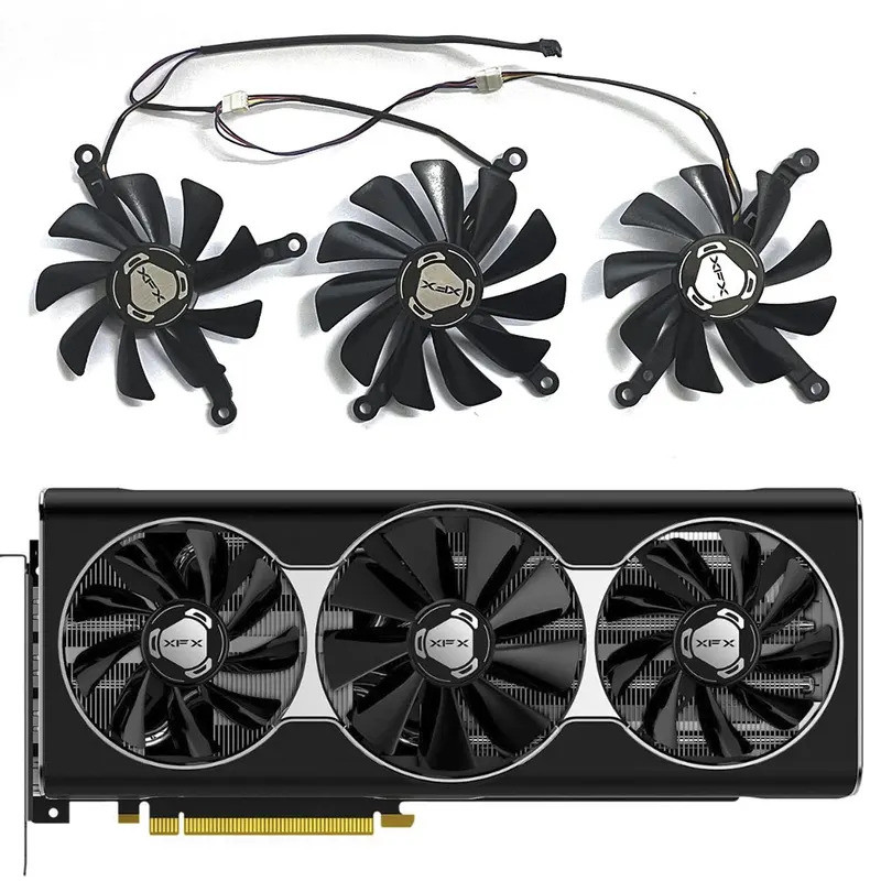 * 95mm 85mm 4pin CF1010U12S XFX RX 5700 XT GPU FanFor XFX RX 5600 XT RX 5700 RX 5700 XT card đồ họa 