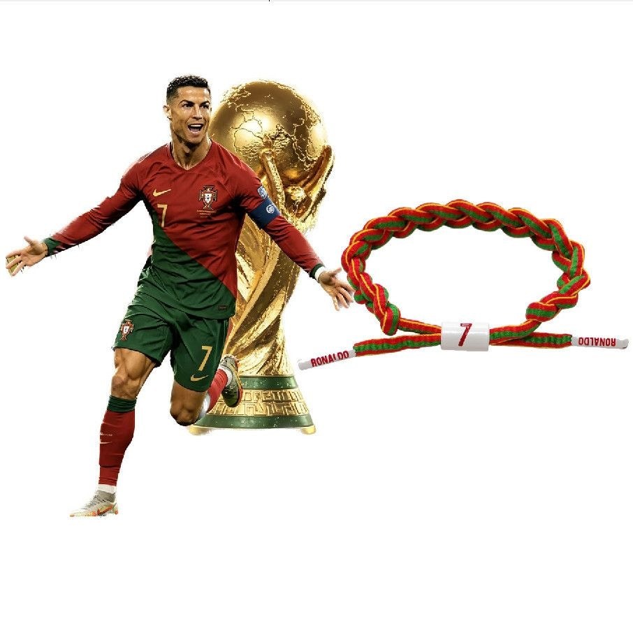 Vòng tay dệt bóng đá Ronaldo Messi Real Madrid Vòng tay dệt bóng đá C Ronaldo Messi Real Madrid Baza