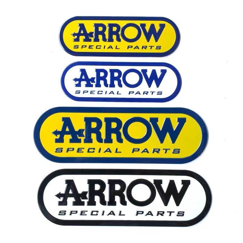 ARROW Metal Aluminum Sticker, High-Temperature Resistant Decorative Reflective Sticker for Motorcycl