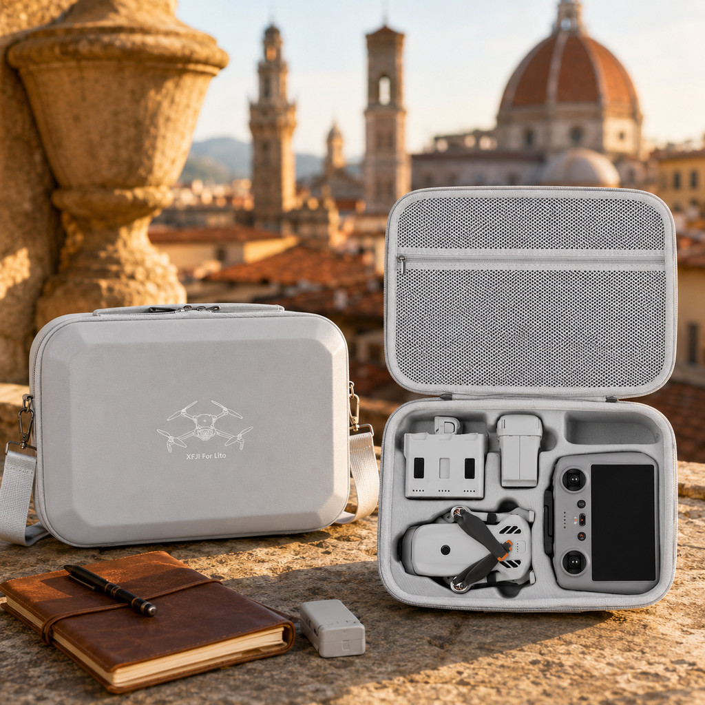 DJI Lito X1 / Lito 1 Túi Bảo Quản PU Đeo Vai Cho Fly More Combo Drone Phụ Kiện