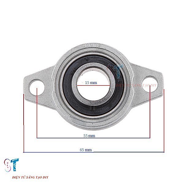 GỐI ĐỠ VÒNG BI DẠNG TRỤC NGANG FL002 15MM
