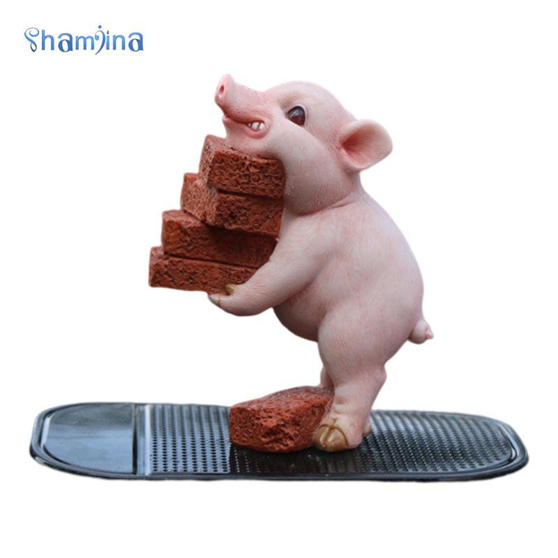 Nhựa Lợn Tượng Nhựa Lợn Điêu Khắc Trang Trí Nhà Đồ Chơi Trẻ Em Lợn Vườn Tượng Động Vật Hình Cho Nhà 