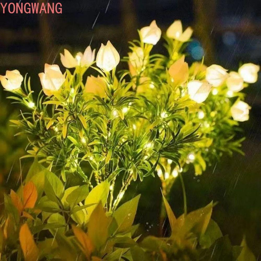 Đèn hoa nhân tạo năng lượng mặt trời YONGWANG66ZX, Đèn sân vườn năng lượng mặt trời ngoài trời thay 