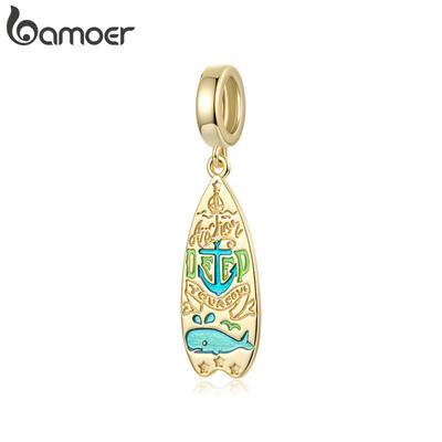 Bamoer Charms Mặt Dây Chuyền Mái Chèo Ban Phụ Kiện Vòng Tay DIY Cho Nữ Quà Tặng