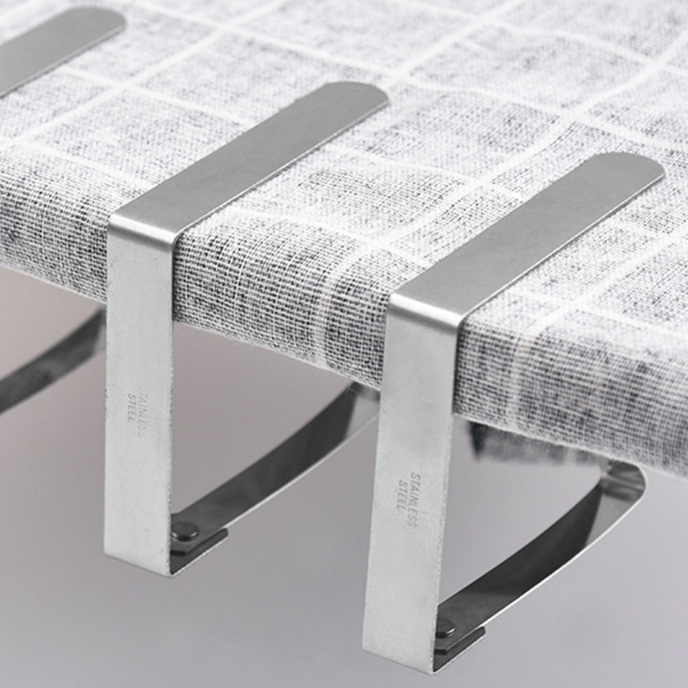 [DOLLDOLL-VN]Convenient and Reliable Stainless Steel Tablecloth Table Cover Clips Set of 8