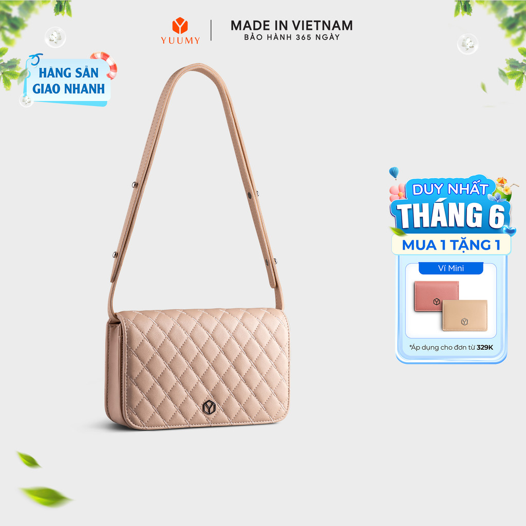 Túi Yuumy (Thời trang nữ đi tiệc size 20 - Túi đeo chéo da Seasand YN163) Bagsmart