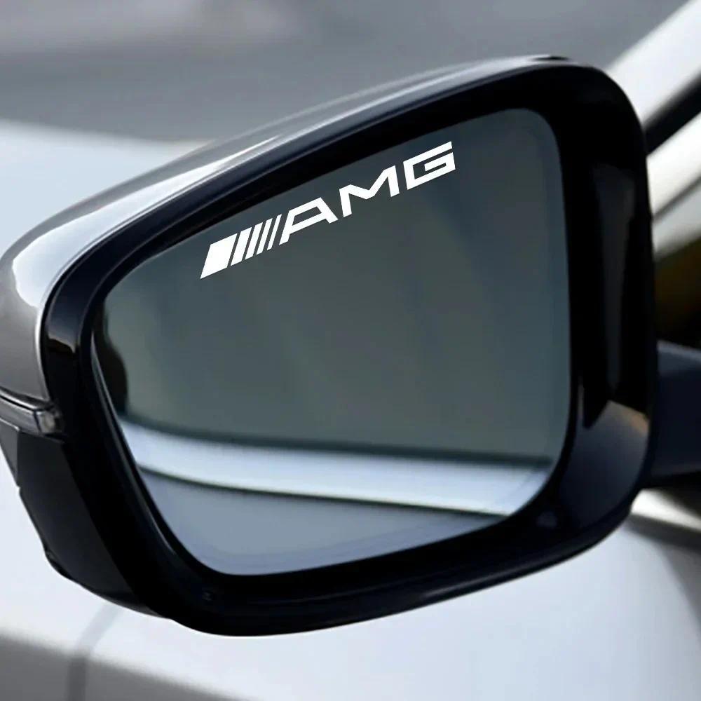 2 Chiếc Xe Phía Sau Gương Cửa Sổ Khăn Lau Miếng Dán Trang Trí Cho Xe Mercedes benz AMG A B C E S G C