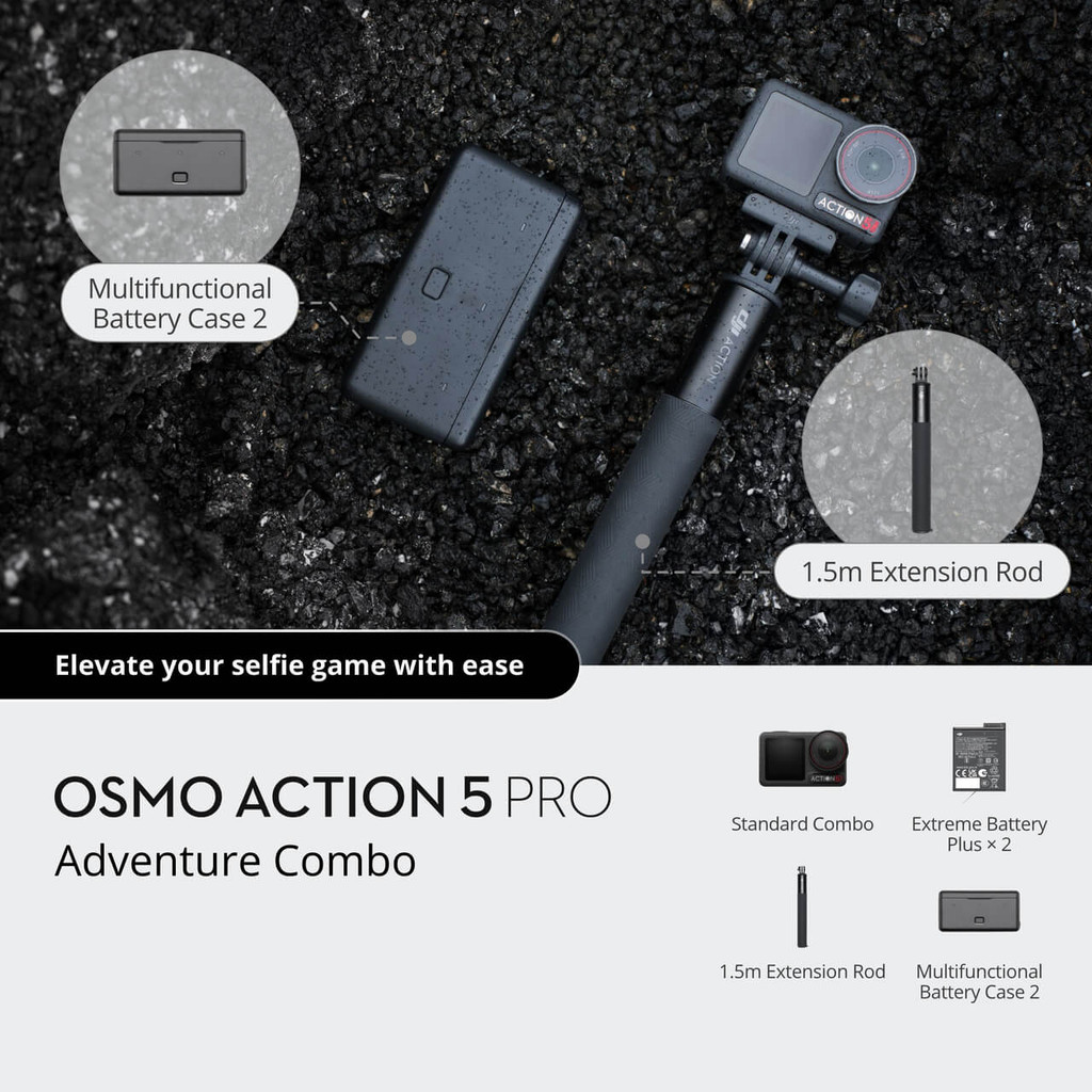 Camera hành động DJI Osmo Action 5 Pro máy quay hành trình 4K 120fps, chế độ màu HLG, quay đêm rõ nét  (DJI OA 5 Pro) | BigBuy360 - bigbuy360.vn