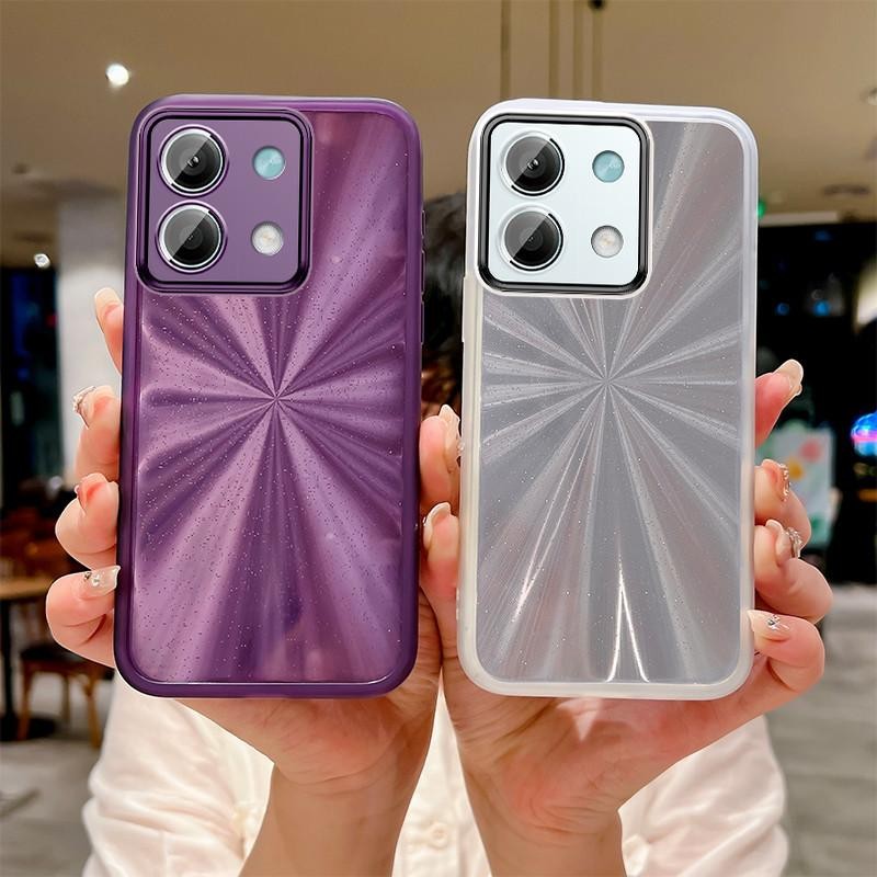 Vỏ Điện Thoại Mới Cho Xiaomi Redmi 15C 4G / POCO C85 Vỏ Mềm Flash Aurora Long Lanh Ống Kính Giấy Bảo