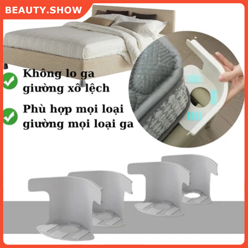 🥇FREESHIP🥇Đồ Kẹp Ga Giường/Set 4 Kẹp Ga Giường/Nẹp Cố Định Ga Giường/Miếng Cố Định Ga Giường, Phù Hợ