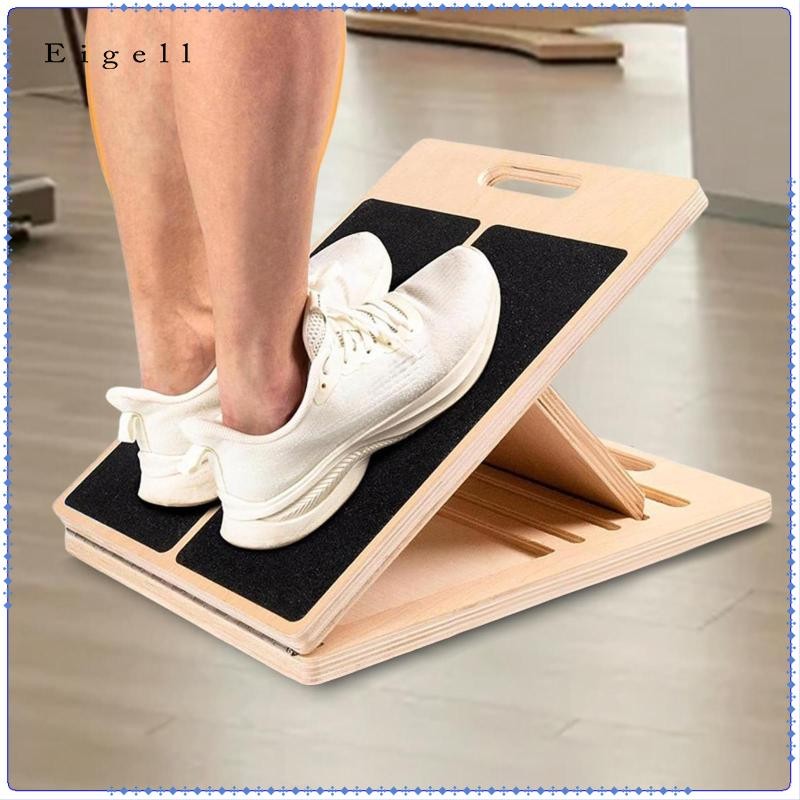 Eigall Wooden Slant Board - Adjustable Multi-Angle Foot Rest
