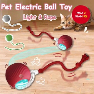 Bóng đồ chơi cảm biến tự cuộn cho mèo và chó - Đồ chơi tương tác tự di chuyển giúp thú cưng vận động vui vẻ