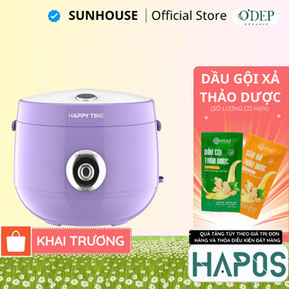 Nồi cơm điện chống dính Happy Time 1.8L Chính hãng Sunhouse  HTD8521V  - HAPOS HEL