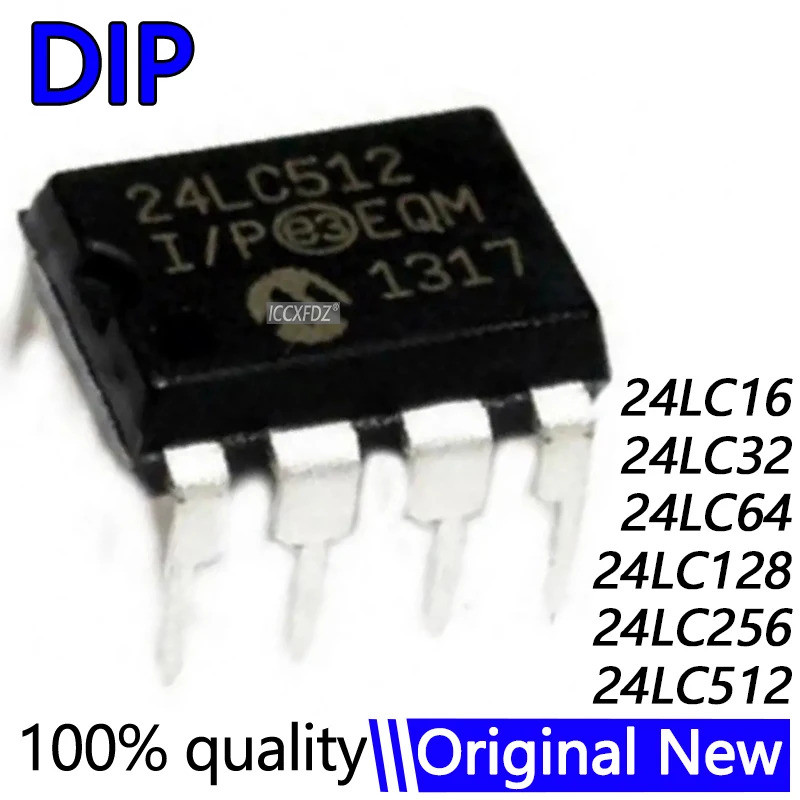 5 CÁI 24LC16B-I / P 24LC32-I / P 24LC64-I / P 24LC128-I / P 24LC512-I / P 24LC256 24LC32 24LC512 24L