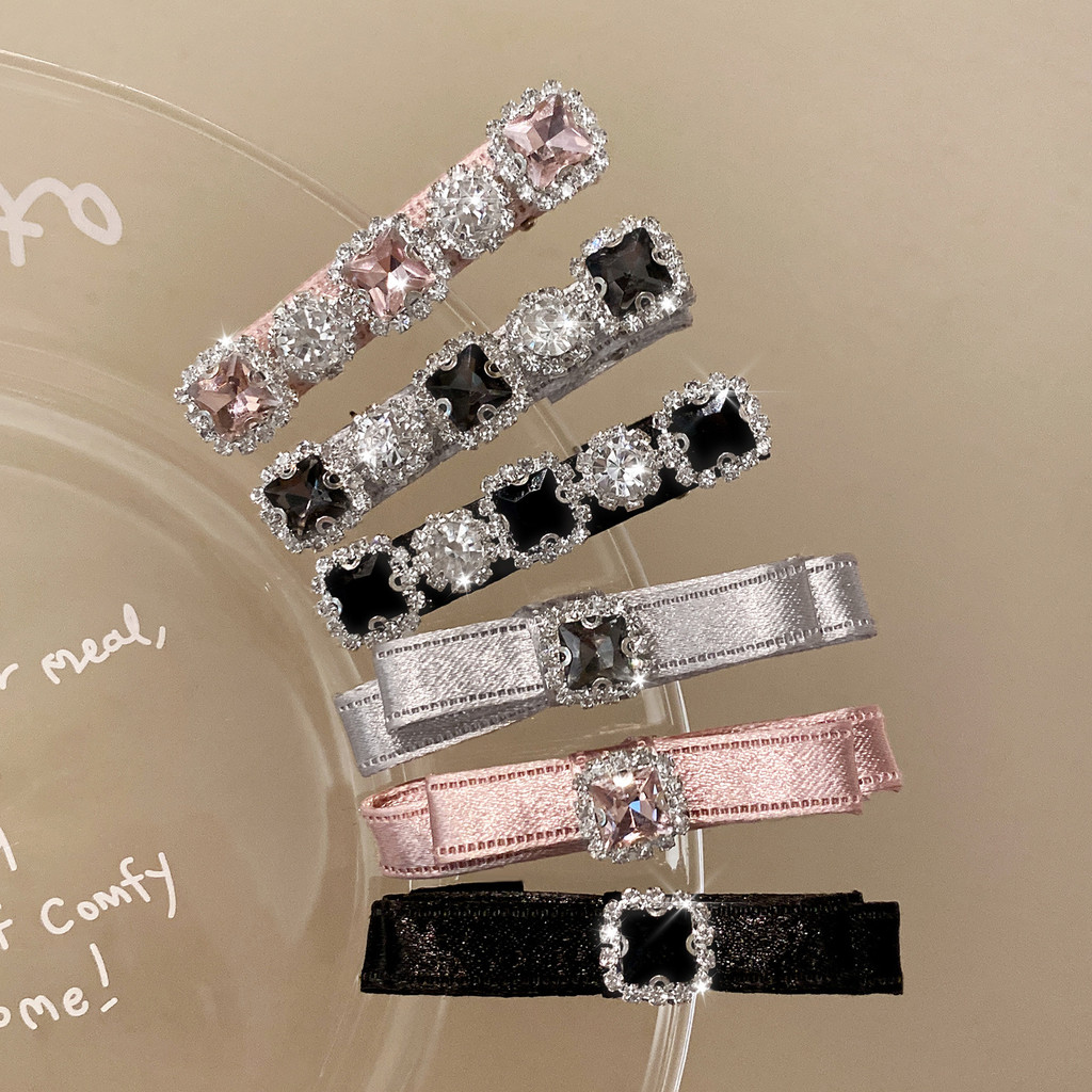 Satin Haoshi Nơ Kẹp Tóc Mũ Đội Đầu Nữ