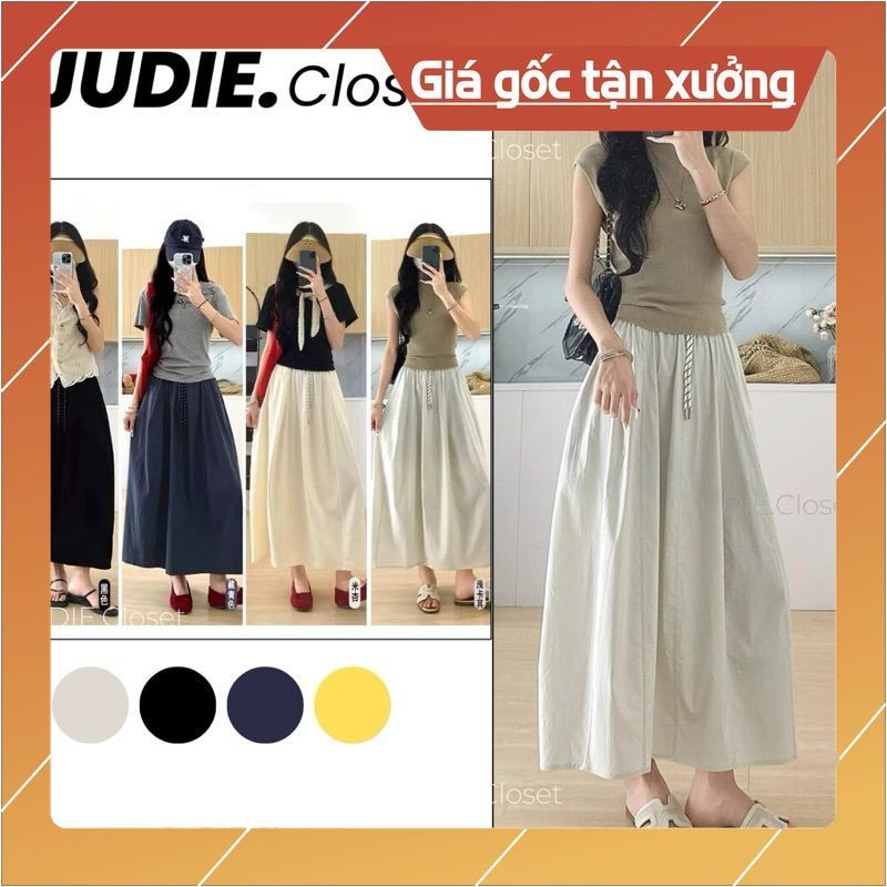 HÀNG CHUẨN QC - Chân Váy Dài Thể Thao Chất Thô Kate HÀNG QC