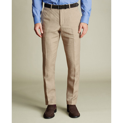 CHARLES TYRWHITT - Quần âu nam thanh lịch Linen_TRT0439-TPE